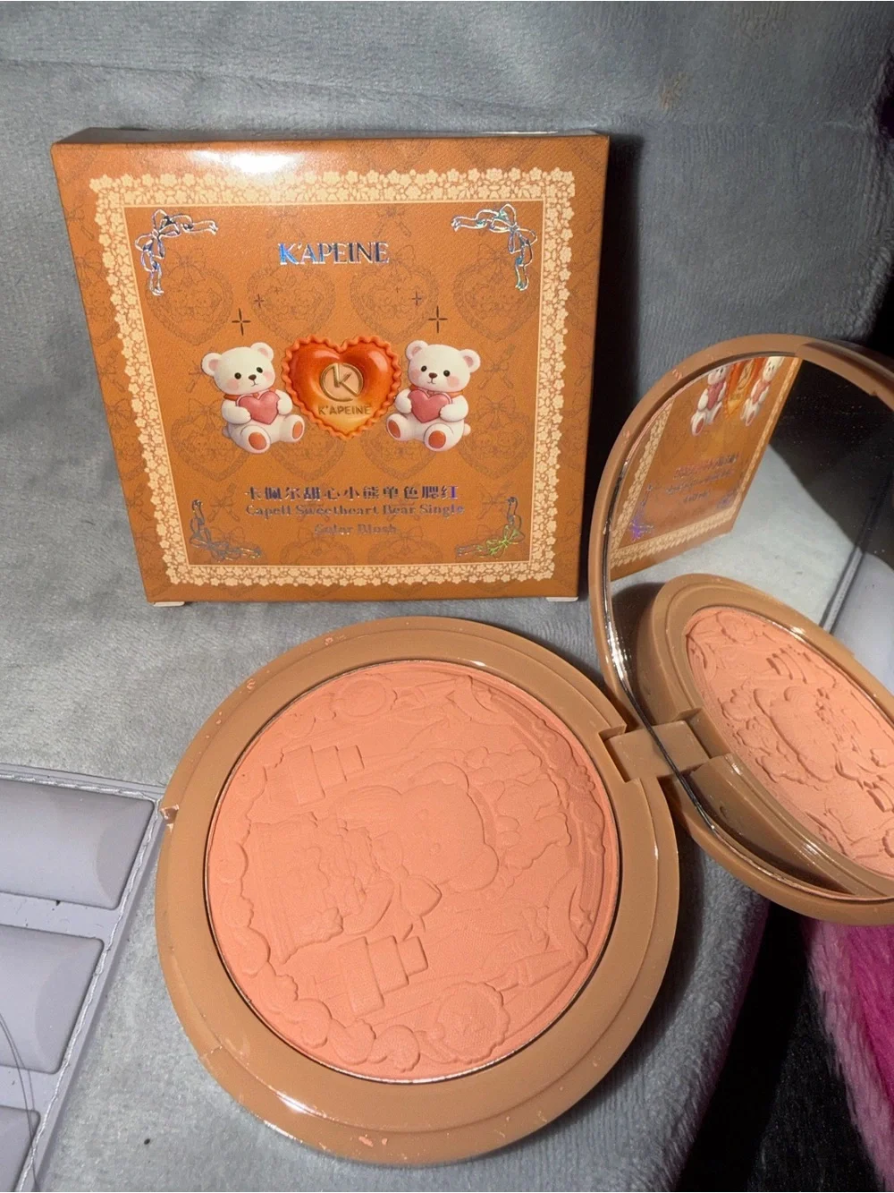 Peach Coral Pressed Blush - Warm Peach
